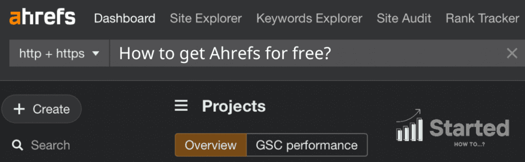 Ahrefs for free