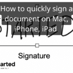 How to sign a document - macOS